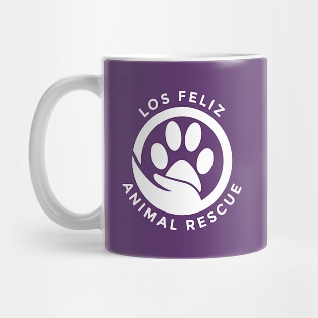 Los Feliz Animal Rescue White Logo by losfeliz